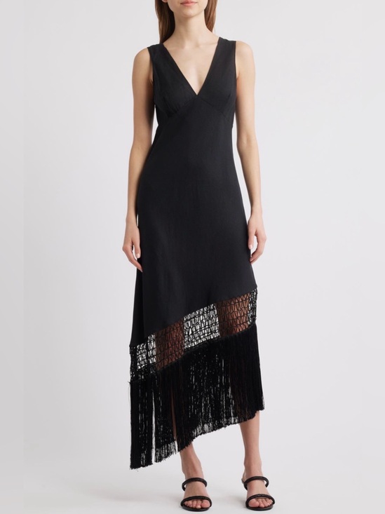 Rails Dresses & Skirts - RAILS Tamara Sleeveless Fringed Dress in Black size Small